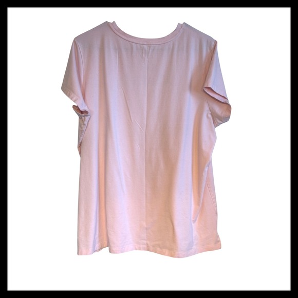 Isaac Mizrahi Live Womens Pink Darling Graphic T Shirt XL Cotton - Picture 2 of 6